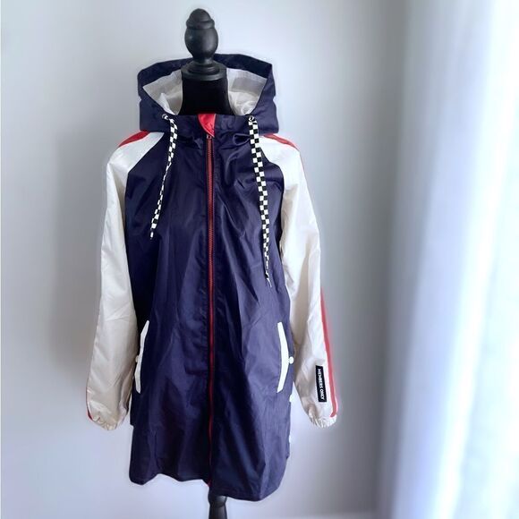 MEMBERS ONLY 90s Colorblock Winter Rain Parka  Jacket Size S - Picture 8 of 11